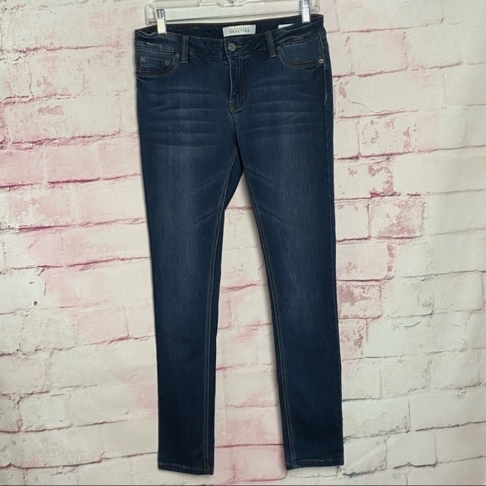 KENNETH COLE Dark Blue Washed Skinny Jeans - Picture 2 of 8